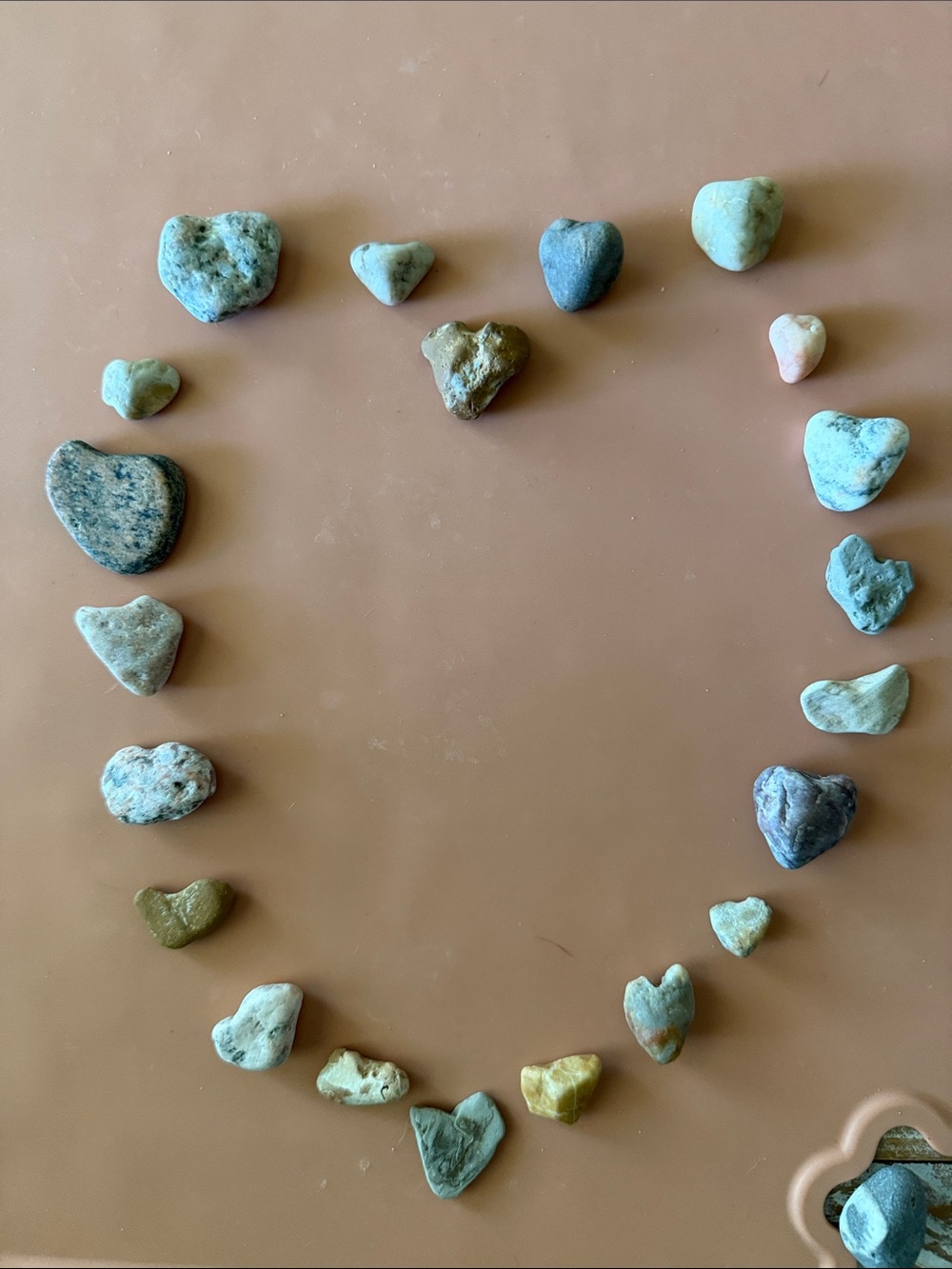 22 Natural ❤️ Heart Shaped Beach Stones, Fossils & Gemstones from Lake Michigan